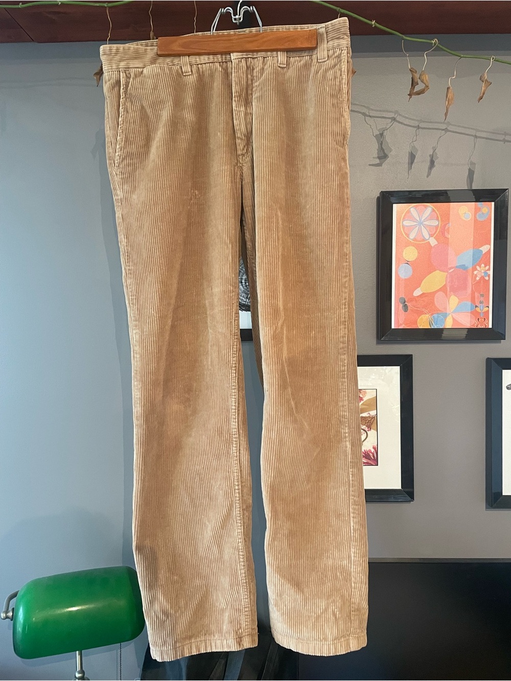 Norse Projects Men's Tan Corduroy Trousers